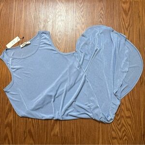 Three Bird Nest Light Blue Sleeveless Maxi Boho Dress